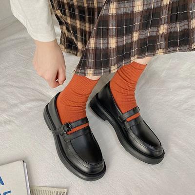 Женская обувь Мокасины Вечерние туфли с круглым носком Готические туфли на низком каблуке Элегантные туфли в японском стиле Лолита Мэри Джейн Женские туфли на плоской подошве в продаже