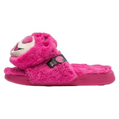 Disney X LiNing LN Slipper SE Strawberry Bear флисовые модные универсальные сандалии-слайды женская обувь свекольно-красный AGAT024-3