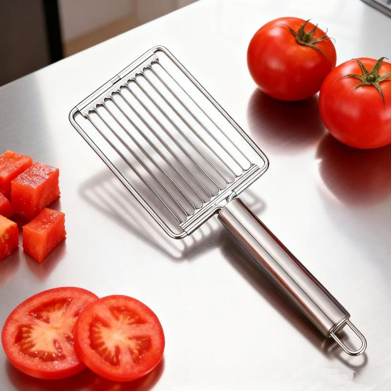 Stainless steel manual tomato slicer fruit and vegetable cutting tool kitchen utensil fruit and vegetable processor 2