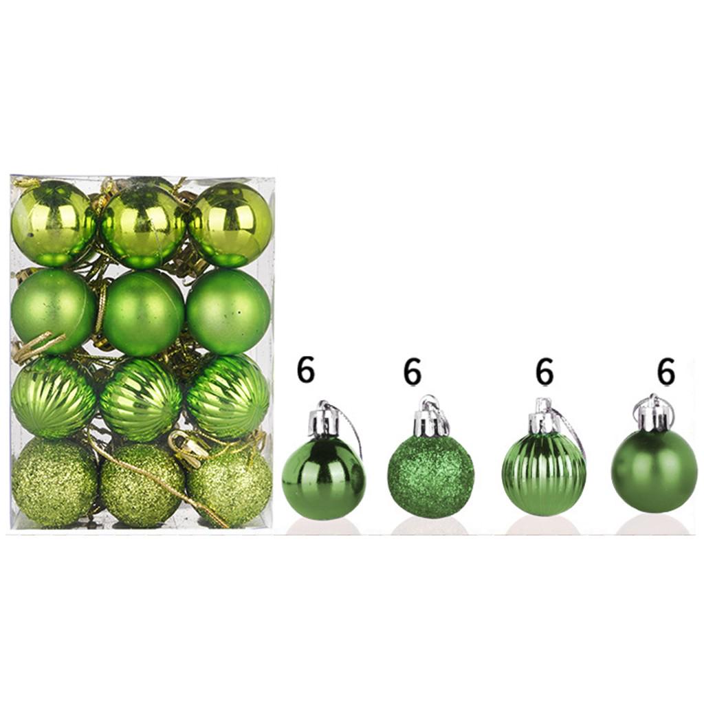 30mm Christmas Xmas Tree Ball Bauble Hanging Home Party Ornament Decor 24PC