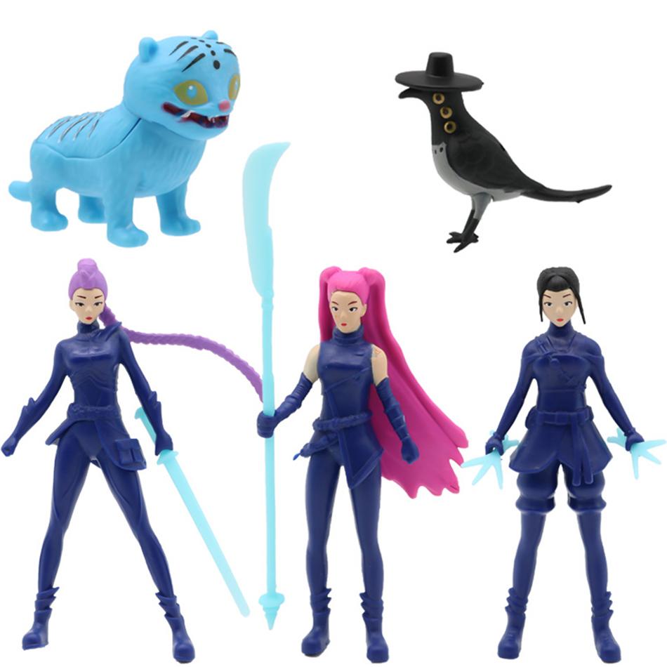 24 pieces/set Kpop Devil Hunter Blind Box Action Derpys Tiger Rumi Mira Zoey Sussy Doll Fan Gift Birthday and Christmas gifts