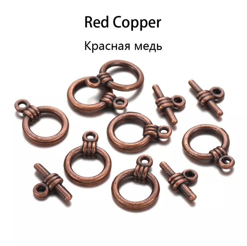 10/20 компл. разноцветных круговых застежек OT, крючки, соединители для изготовления ювелирных изделий своими руками, аксессуары, принадлежности для браслета