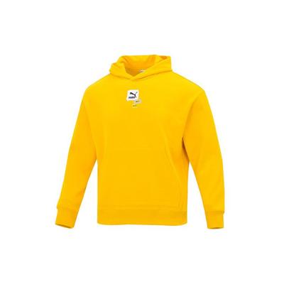 Puma Толстовка Oversize Trend с графическим рисунком и спортивным логотипом Мужская толстовка с капюшоном Желтый 536061-85