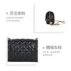 Bag Women's Style Authentic Leather Fashionable Diamond-shaped Square Fat Chain Single-shoulder Crossbody