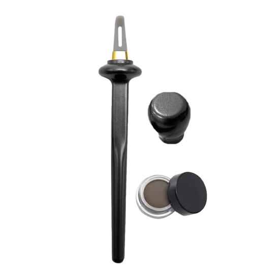 Силиконовый набор для подводки глаз с водостойкими жидкими подводками, гелевой кистью для подводки, многоразовый