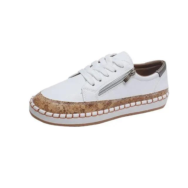 Women Sneakers Lady Vulcanized Shoes Elegant Floral Printed Lace-up Female Flats Skateboard Fashion Women Casual Footwear