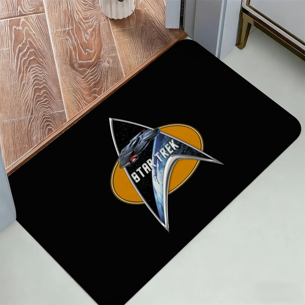 Star T-Trek Ship Movie Floor Mat Cozy Flannel Soft Thick Non-Slip Mat For Living Room Bedroom Kitchen Decor Rugs