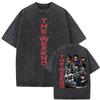 The Weeknd After Hours Til Dawn Vintage Washed T-Shirt Men's Clothing Gothic Hip Hop Pop Music T-shirts Summer Tops Loose Tshirt