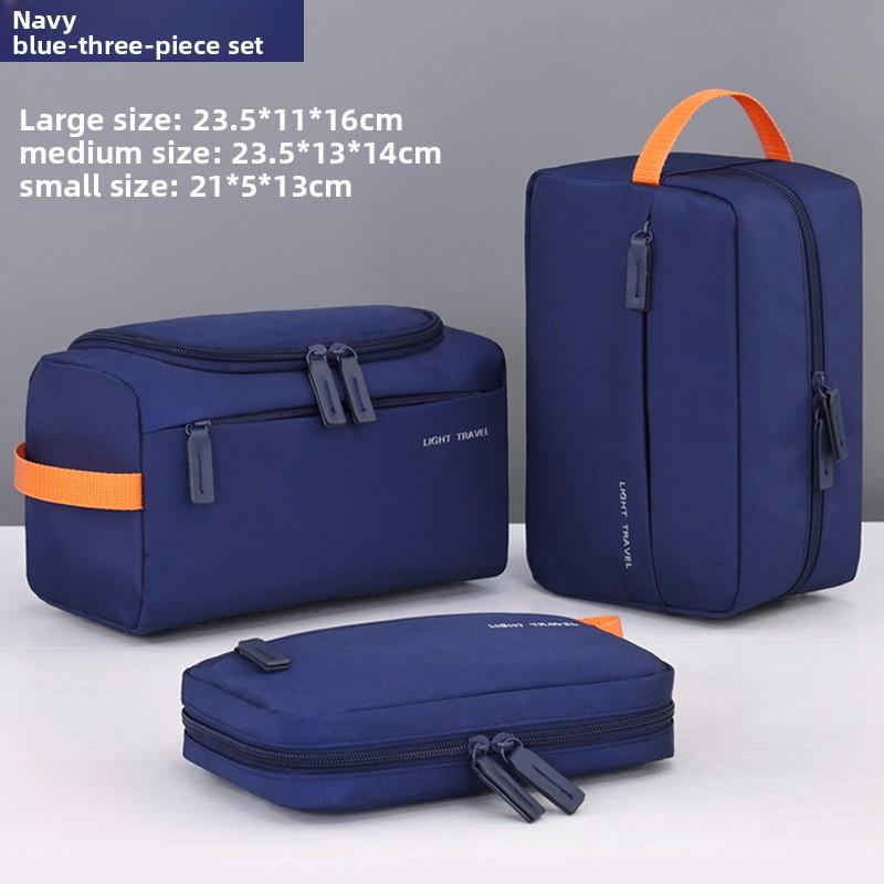 Высококлассный стиль, Большая вместимость для путешествий, Мужская косметичка для ухода, Три в одном, Раздельное хранение, Косметичка, Сумка для фитнеса и плавания