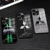 Чехол для телефона JDM B-B-MitsubishiES для IPhone 17 Pro Max 16 15 14 Pro Max 13 11 X Xs Xr 8 7Plus Стеклянная крышка