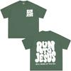 Run To Jesus Fashion Graphic TShirt Unisex Unisex Hiphop Tshirt Summer Shortsleeved Casual Cotton Vintage Tshirts Streetwear