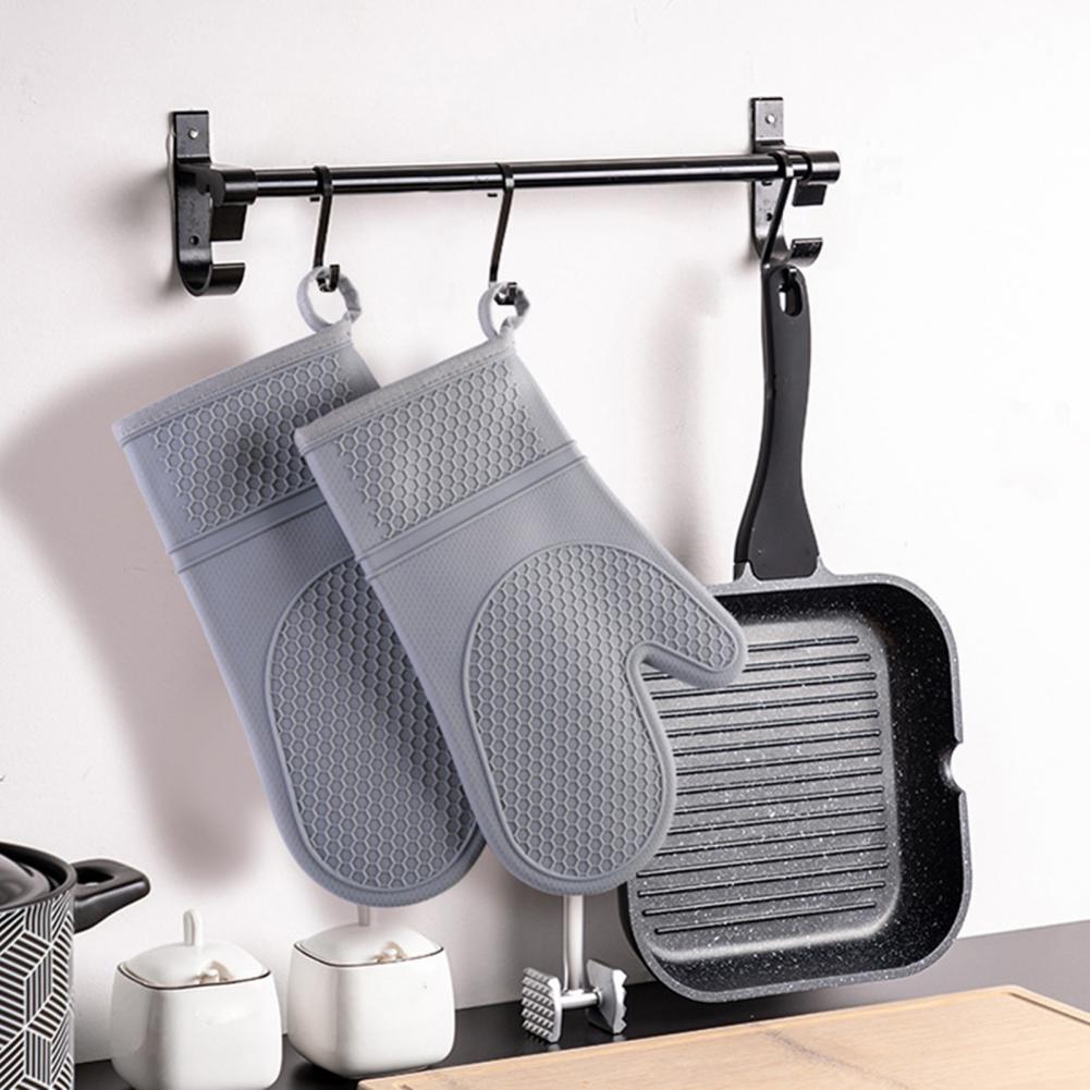 Силиконовые прихватки и прихватки для кастрюль, набор термостойких изоляционных перчаток, кухонная утварь для приготовления пищи, выпечки, барбекю