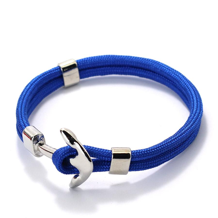 Noter Marine Style Anchor Bracelet For Men Handmade Paracord Braslet Outdoor Surfing Nautical Wrap Rope Braclet Pulseria Homme