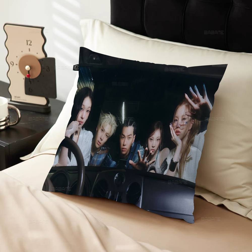 Kpop Style Allday Project Pillowcase Toon Gift Cushion Cover Bedroom Home Sofa Chair Seat Decor Pillow Case