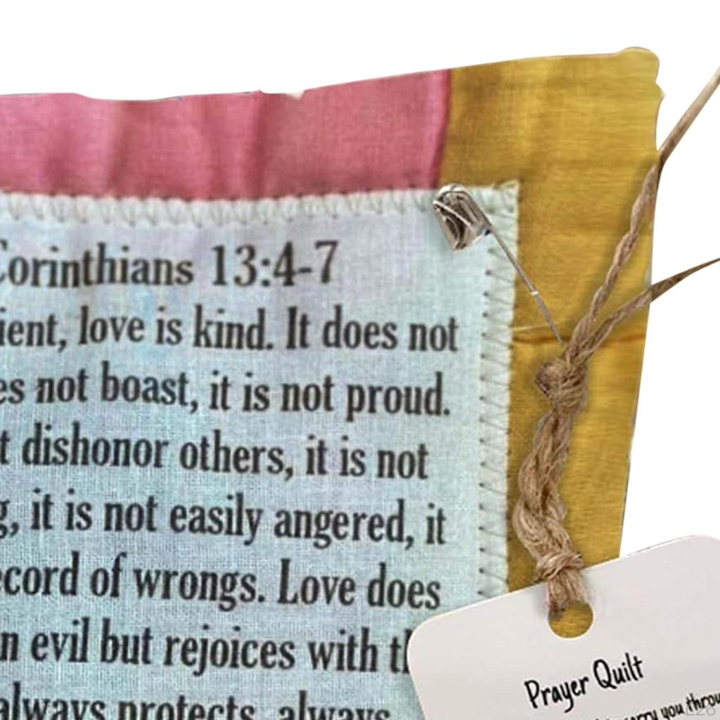 Cross Inside Prayer Quilt for Holiday Decor And Gift