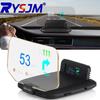 C1 Навигационный проектор на лобовое стекло OBD2+GPS Head Up Display с отображением навигации в реальном времени, температуры воды/масла, оборотов двигателя, давления турбины