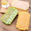 37 Cavity Honeycomb Ice Tray BPA-Free Slow-Melt Reusable Small Ice Mold with Lid Easy Release Silicone Ice Cube Maker for Freezer