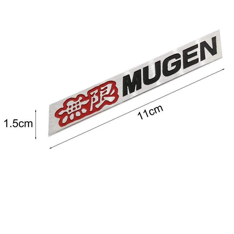 MPC4 3D Aluminum Mugen Emblem Chrome Logo Rear Badge Car Trunk Sticker Car Styling for Honda Civic Accord CRV Fit