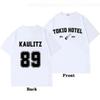 Rock Band Tokio Hotel Kaulitz Print Tshirt Cotton T-shirt Trend Short Sleeve Tee Women Hip Hop Streetwear T Shirt Clothes