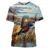 New Fashion Men Hoodies 3D Print T Shirt New Fashion Animal Hunting Duck Art T Shirt Tees Shorts Sleeve Apparel Unisex