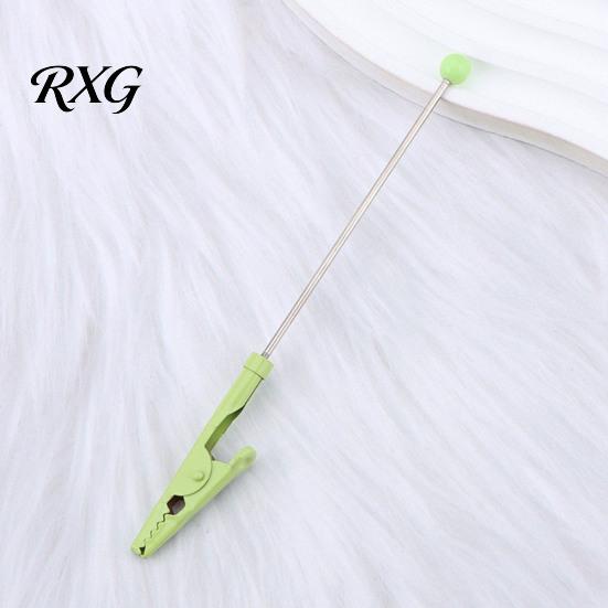 Metal Crocodile Clips Beadable Clip, Long-Tailed Clamp, Note Clip Memo Holder, Sturdy Holders DIY Photo for Office Home Desk, Party Favors Decorative