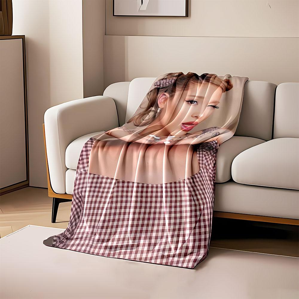 Chic Checkered Style Blanket for all seasons blanket lunch break throw gift