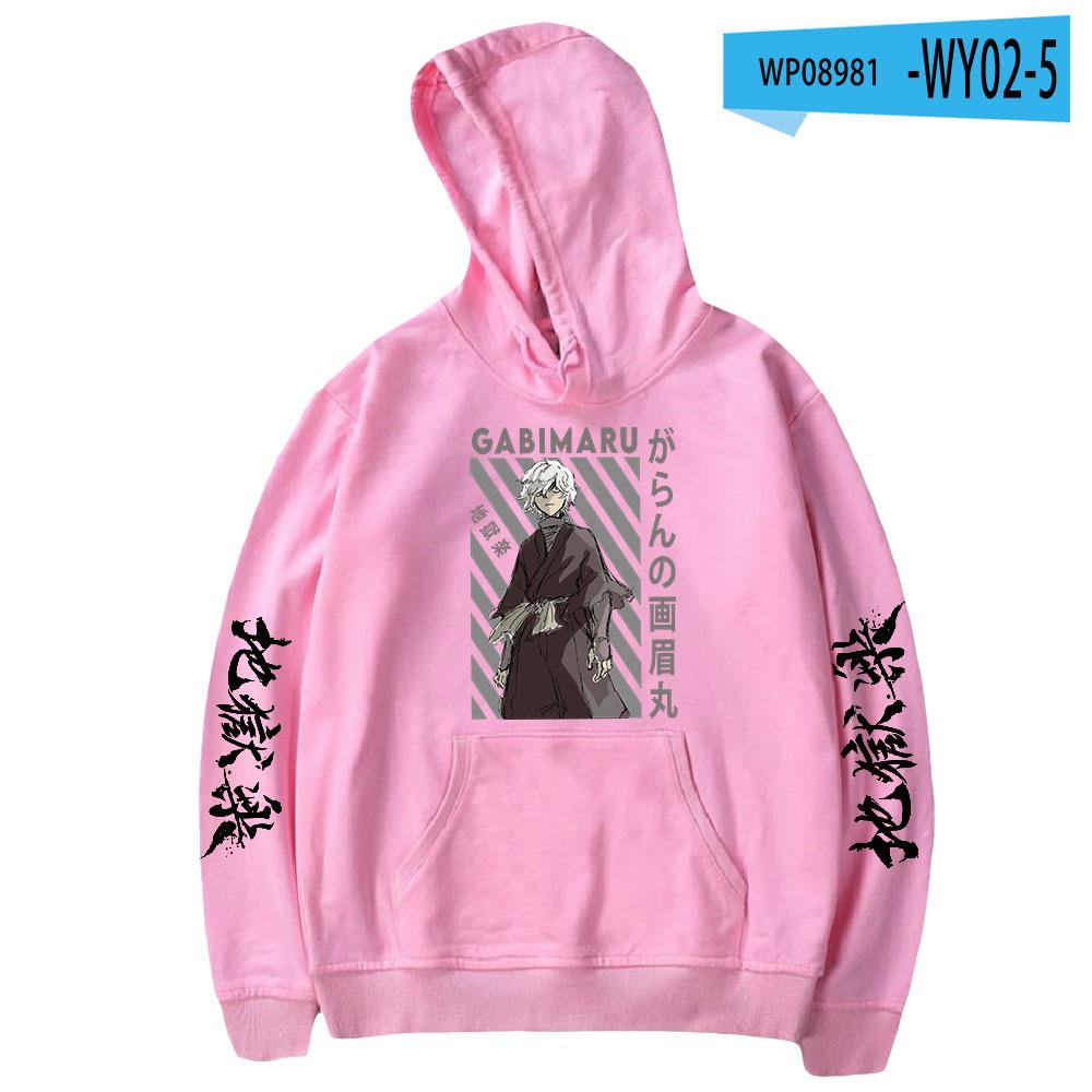 2023 Jigoku Raku Габимару Аниме Худи с длинным рукавом Женская Мужская Толстовки Харадзюку Уличная одежда Jigokuraku Манга Одежда худи