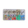 Dental Polishing Brush Set - Bowl-Shaped, Hollow Mandrel, Flat Head, 100 Pcs, Colored.