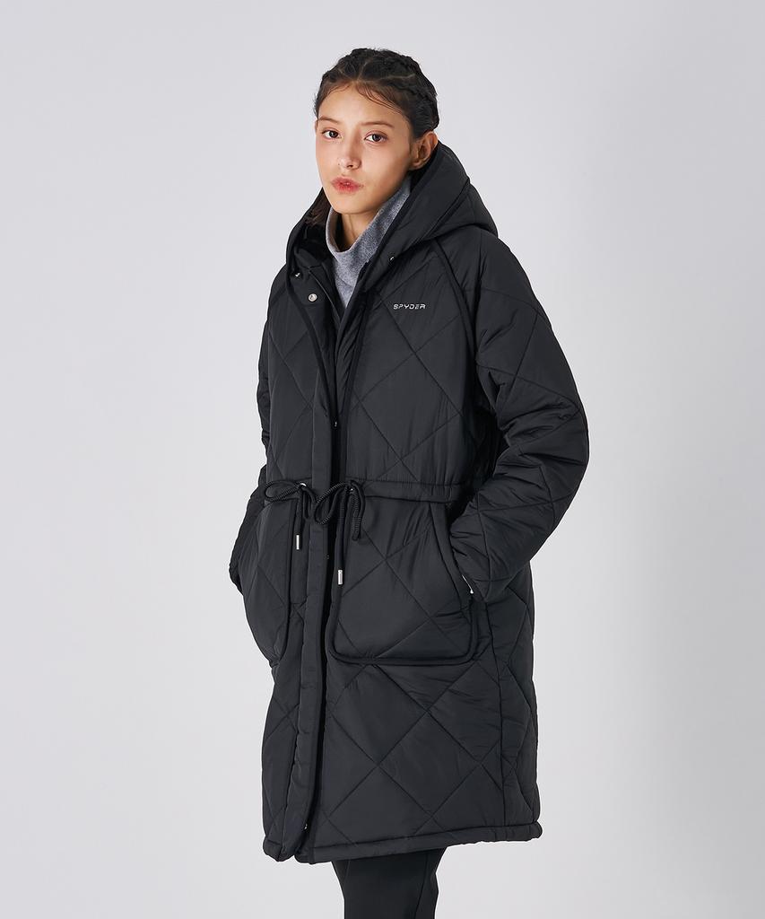 Spyder Women'S Long Quilted Jacket Spjwcnjk352Wblk