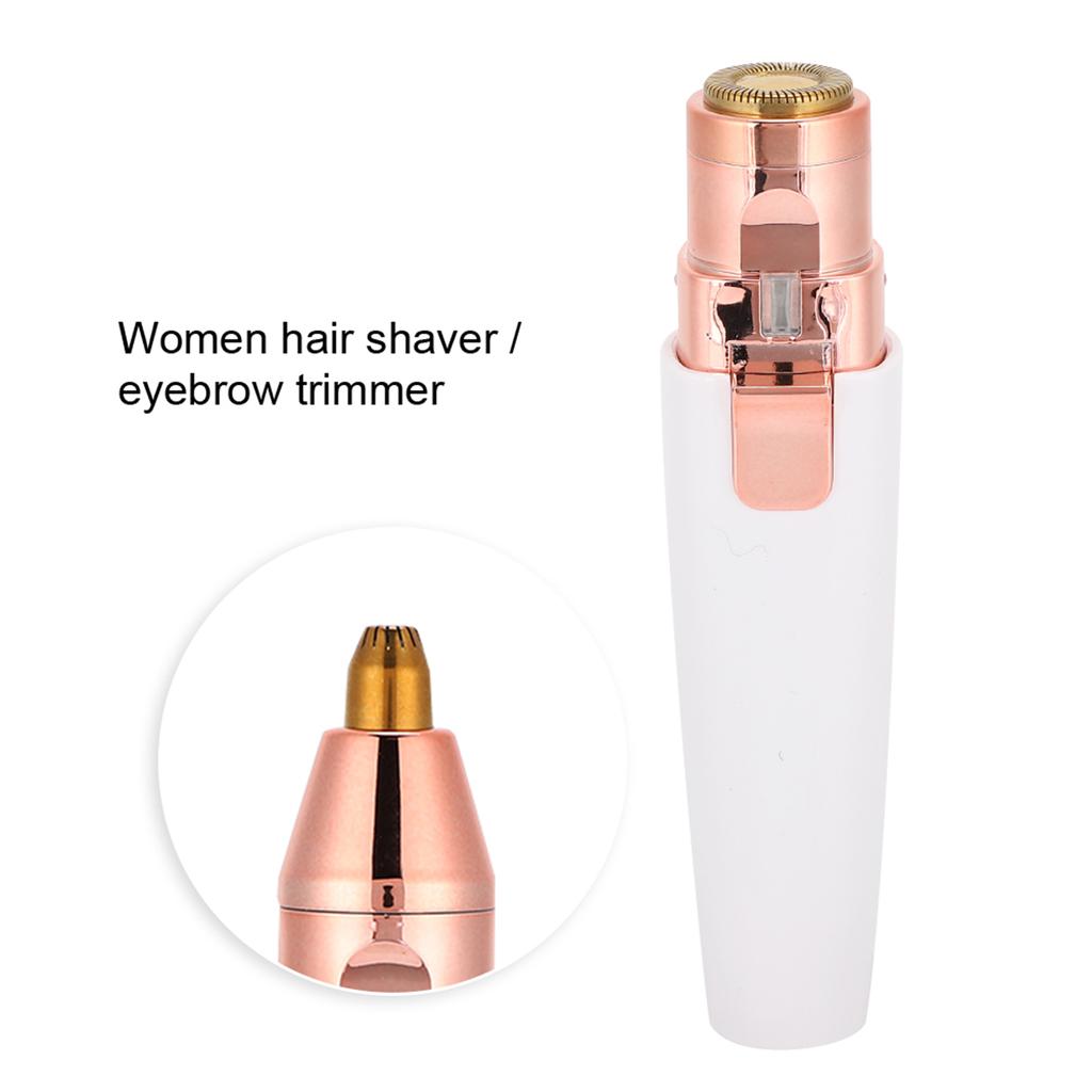 2 в 1 женская электрическая машинка для удаления волос в форме помады, триммер для бровей, бритва
