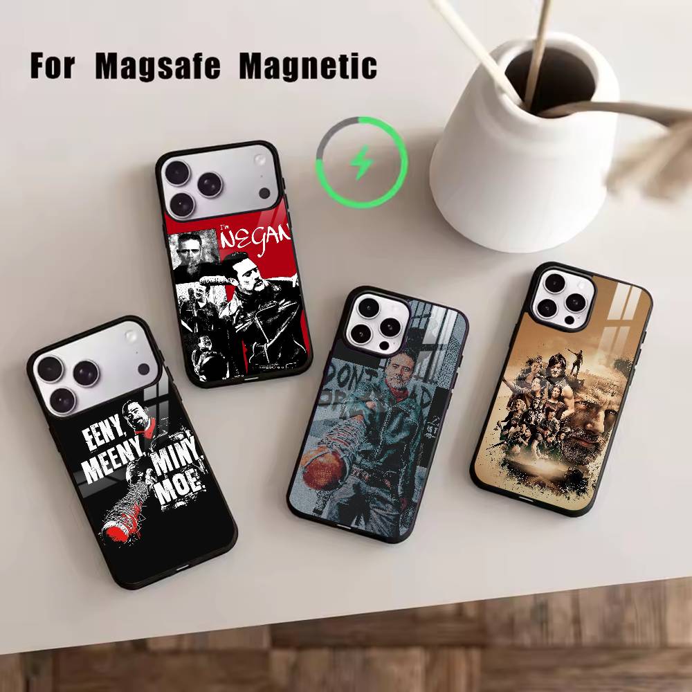 TWD-W-Walking D-Dead Phone Case For iPhone17,16,15,14,13,12,11 Plus,Pro Magnetic For Magsafe Wireless Charging