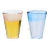 Парные бокалы для пива Toyo Sasaki Glass, пенообразующие, сделано в Японии, 300 мл, синий, розовый, набор из 2 штук и G631-T64