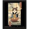 Vincent Trinidad Neko Ramen Ukiyo 3D Framed Poster