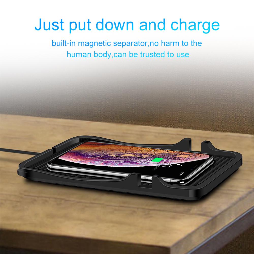 Car Wireless Charger Qi Charging Pad Holder Stand for iPhone XS MAX XR 8 Plus X XS 11 Pro SE 2020 Samsung Galaxy S10 E Plus S21 S20 S9