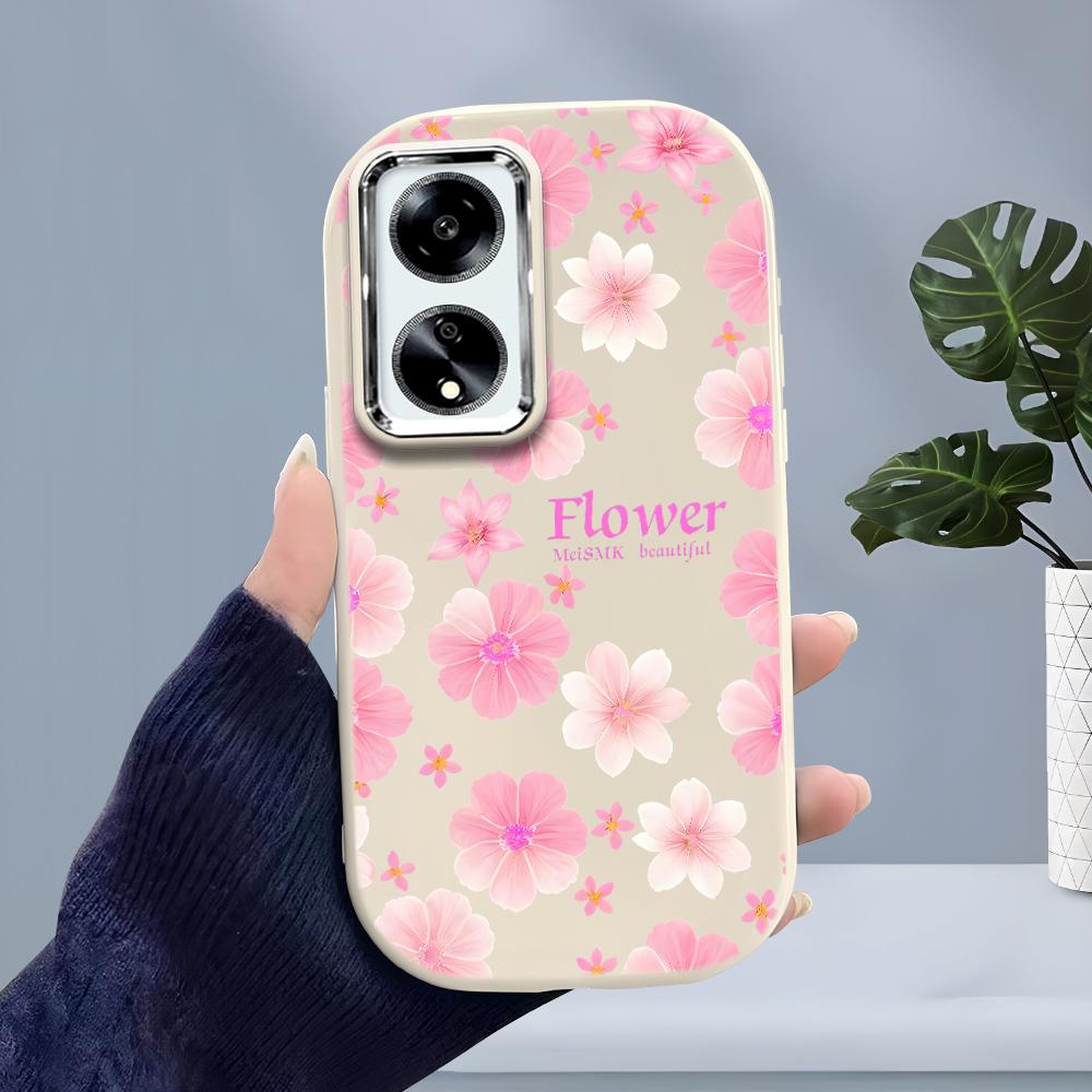 Solid Color Silver Edge Lens Soft Liquid Silicone Shockproof Phone Case for iPhone Samsung Huawei Honor Xiaomi Redmi OPPO Realme Vivo Infinix Tecno