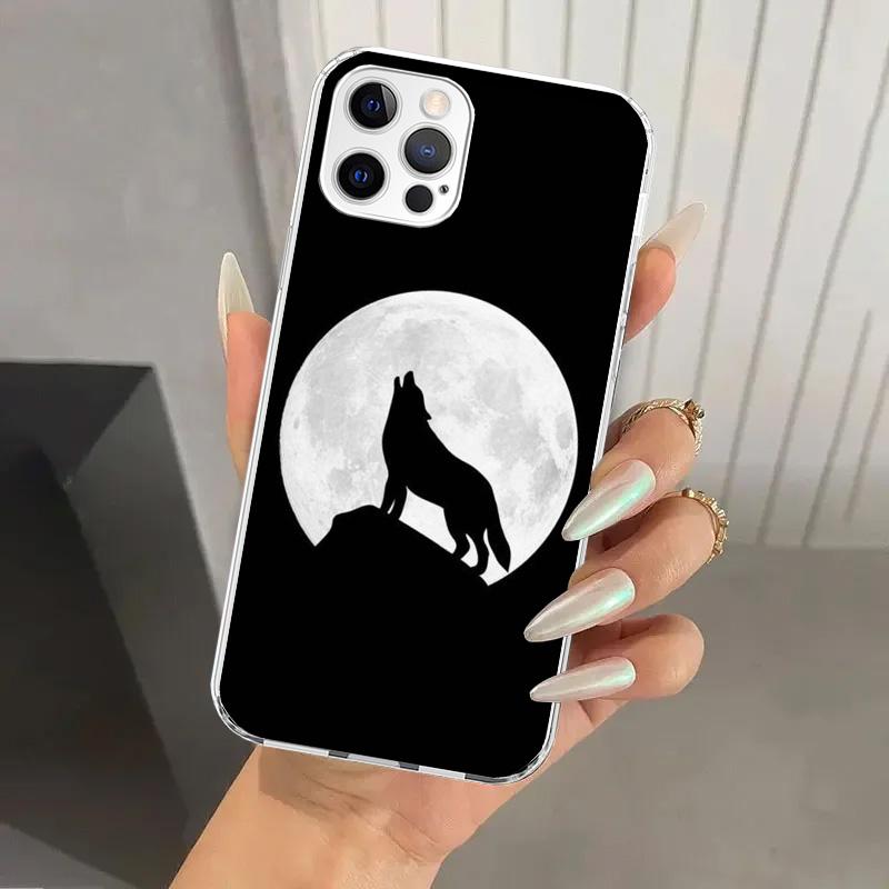 Чехол для телефона 'Злой Животный Волк Яростный' для Iphone 17 Air 16 15 Plus 14 13 Mini 12 11 Pro Max 16E 7 8 SE 2020 Мягкий Funda Печатный Корпус