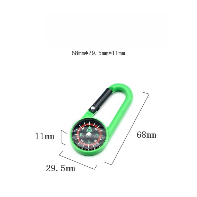 Outdoor Mountaineering Buckle Compass Hook Multi Functional Quick Hanging Compass Portable Liquid Suspension North Needle Compass