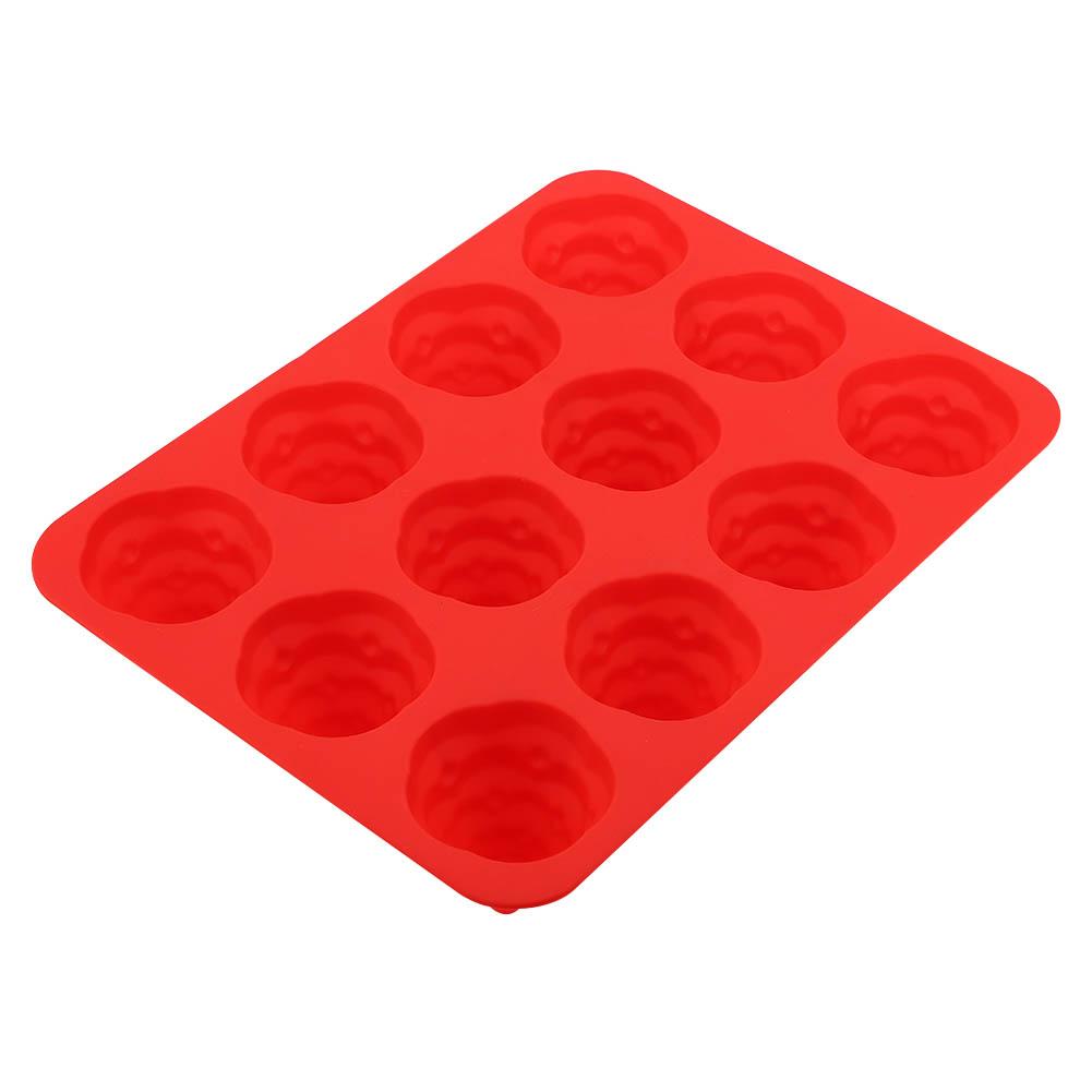 12 Hole Christmas Tree Silicone Mold Cake Mould for Mousse Chocolate Muffin Baking Tool