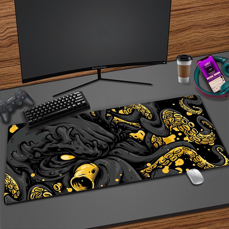 Большой игровой коврик для мыши с японским драконом, XXL клавиатура, геймерский коврик для мыши на столе, скоростной настольный коврик, коврик для мыши в стиле аниме