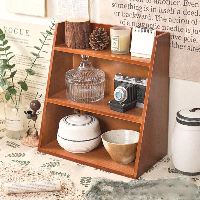 1 шт., косметическая витрина, деревянные полки, стеллаж для хранения, органайзер, настольный ящик для хранения духов
