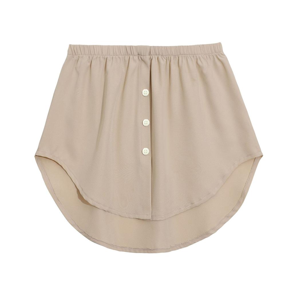 Женская Модная Внутренняя Наслоенная Ложная Кромка Повседневная Цветная Клетчатая На Пуговицах Юбка-полуюбка Нижняя