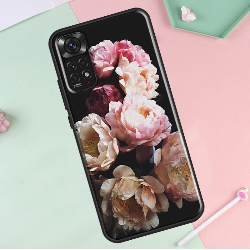 Пионы Красивый цветок для Redmi Note 12 Pro Plus Чехол для Redmi Note 10 8 9 11 Pro 12S 11S 10S 9S 9C 10C 12C Чехол