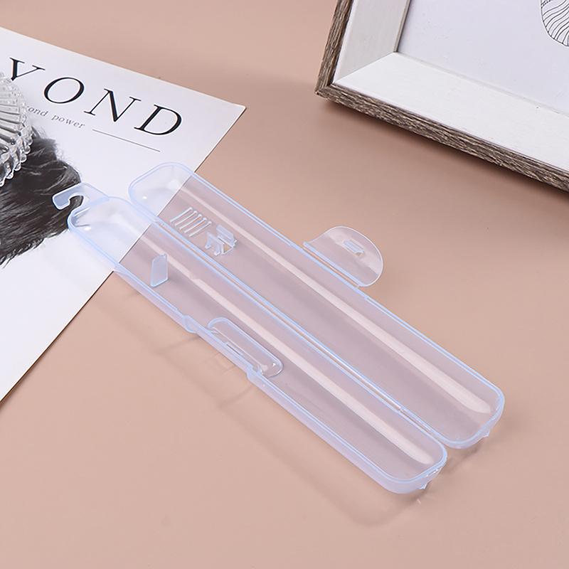 1Pc Transparent Toothbrush Storage Box Cases Hygienic Travel Portable Holder Container Toothbrush Box Organizer Bathroom Tools