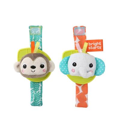 Набор погремушек Bright Start Wrist Natural из 2 корейских детских игрушек
