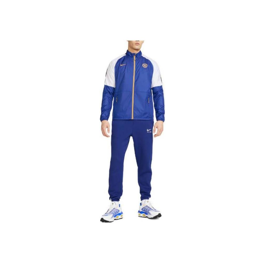 Nike Chelsea Fc Repel Academy Awf куртка с застежкой-молнией на воротнике мужская куртка синяя DV4714-495