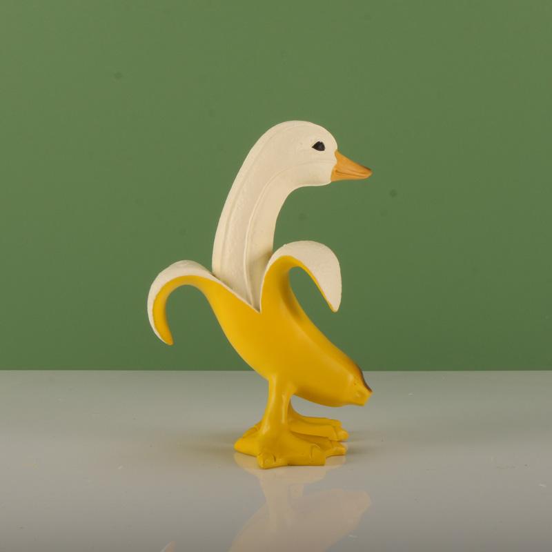 1 шт. Творческий милый день банан друг утка веселый смешной подарок на день рождения креативные украшения песчаная скульптура исцеление настольный банан