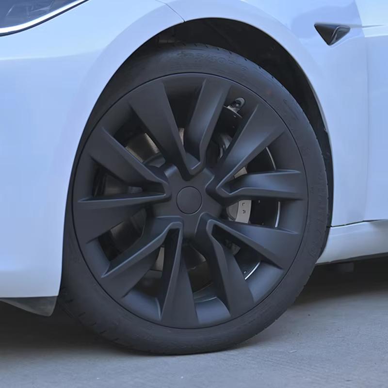 ZFX1 For Tesla Model 3 Highland 2026 2025 4PCS Wheel Covers Hubcaps, 19 Inch,Gloss Black Aero Covers, Accessories Upgrade Replacement