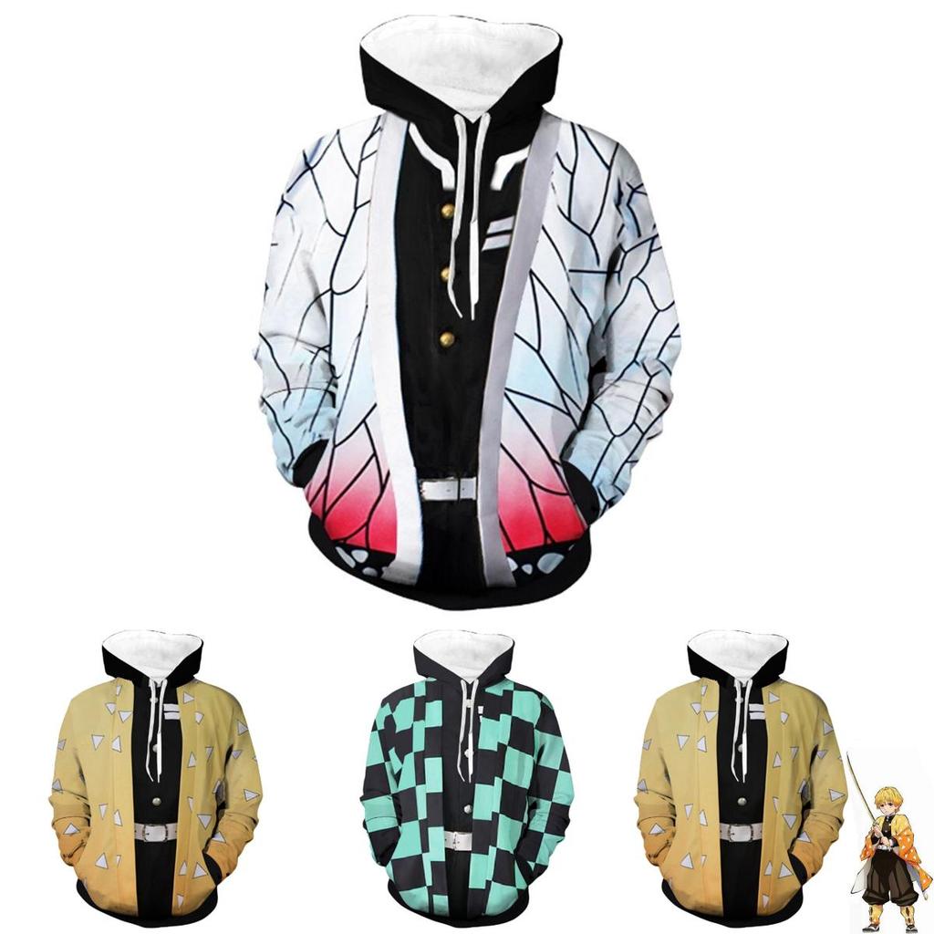 Худи 3D Slayer Kimetsu No Yaiba из удобного мягкого материала**