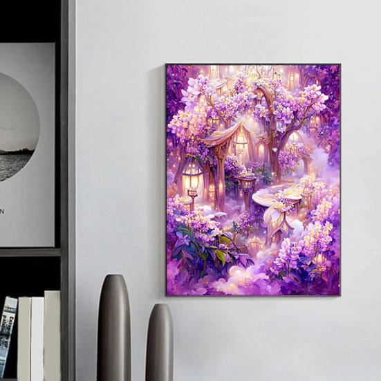 Картина со стразами 5D Пейзаж Полная дрель Блестящие стразы Красочные DIY Художественные ремесла Ручная работа Украшение стен дома Горный хрусталь Мозаика Набор для рисования