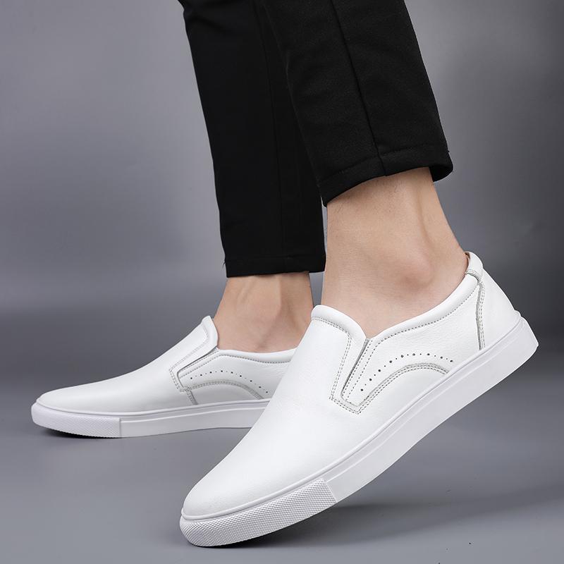Fashion High Quality Summer Hollow Out Breathable Genuine Leather Shoe Business Casual Shoes Comfortable Sports Shoes Luxury Brand Shoes